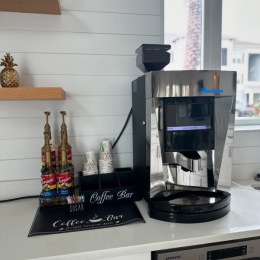 Our coffee bar is getting some amazing new items! From fresh brews to cozy vibes, we’re adding everything you need to make your coffee moments even better. Swing by soon to check out the upgrades and enjoy a fresh pick-me-up on us! coffee bar in a kitchen