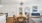 a dining room with a chandelier and a table